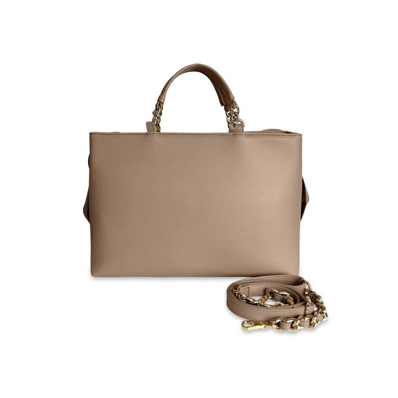 VG Borsa Camelia grande cipria scuro couture