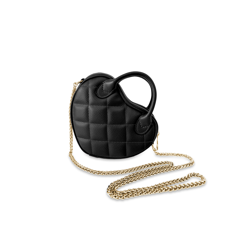 VG cuore Mini trapuntato nero