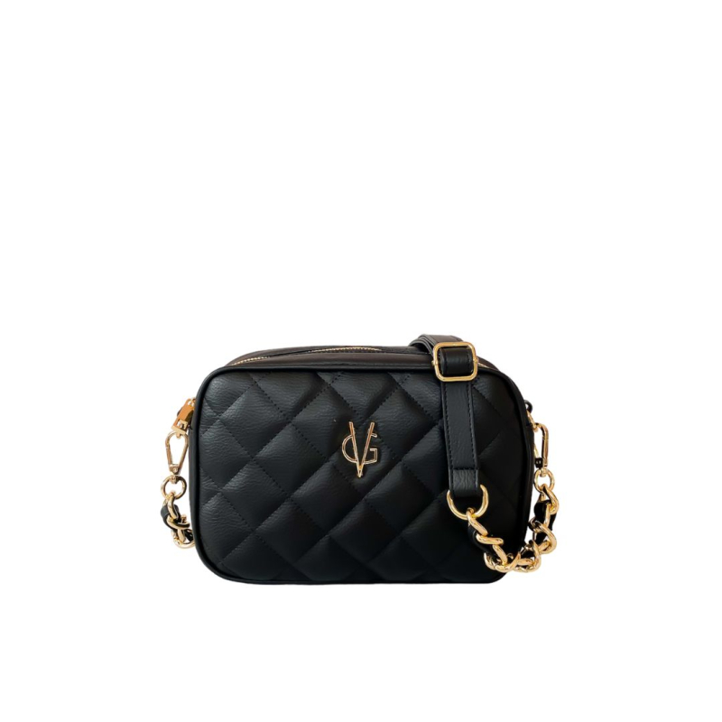 VG borsa a saponetta piccola tracolla regolabile & logo gold