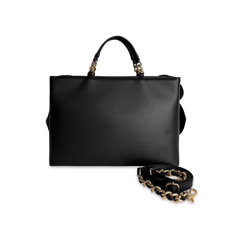VG Borsa Camelia grande nero couture