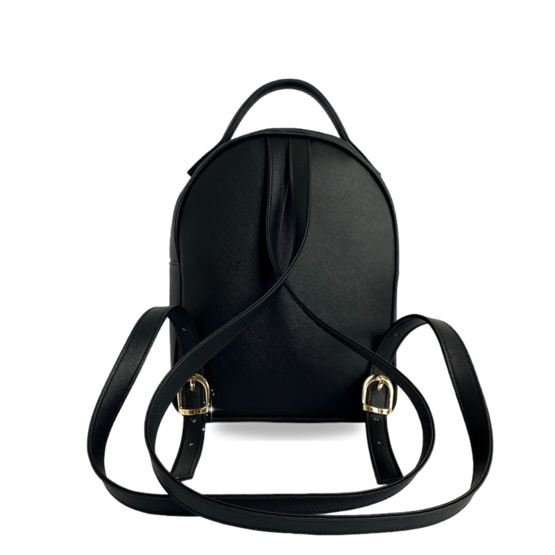 VG - Saffiano - zaino nero&borchie