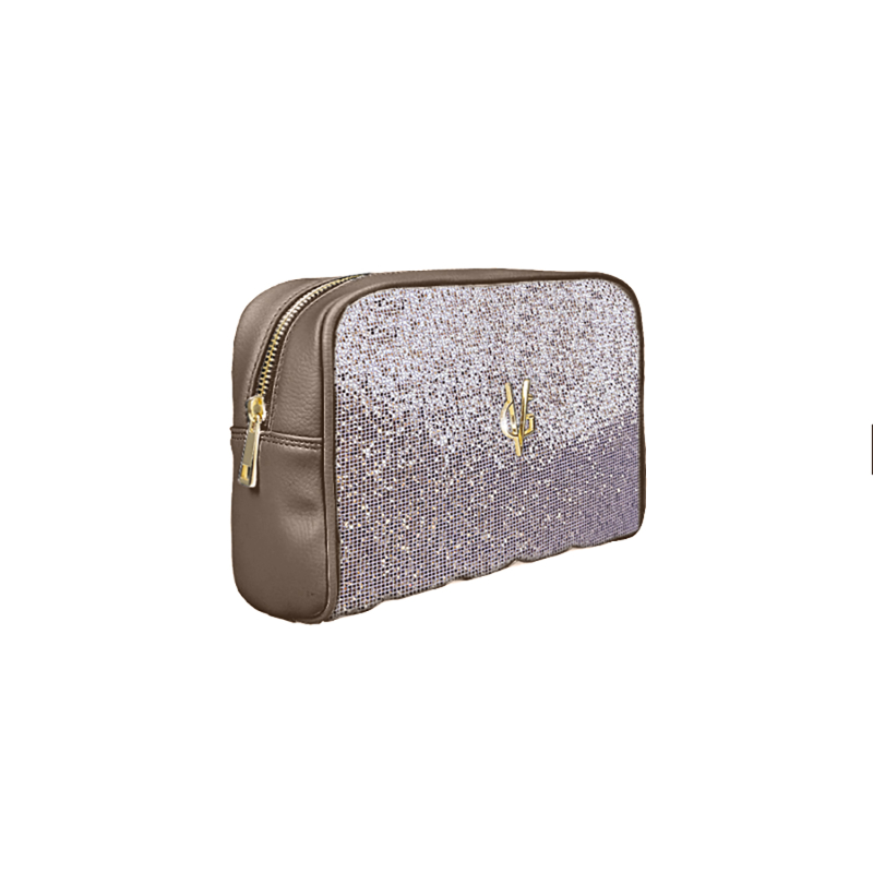 FIRST LOVE COLLECTION - Beauty case glitter cipria scuro