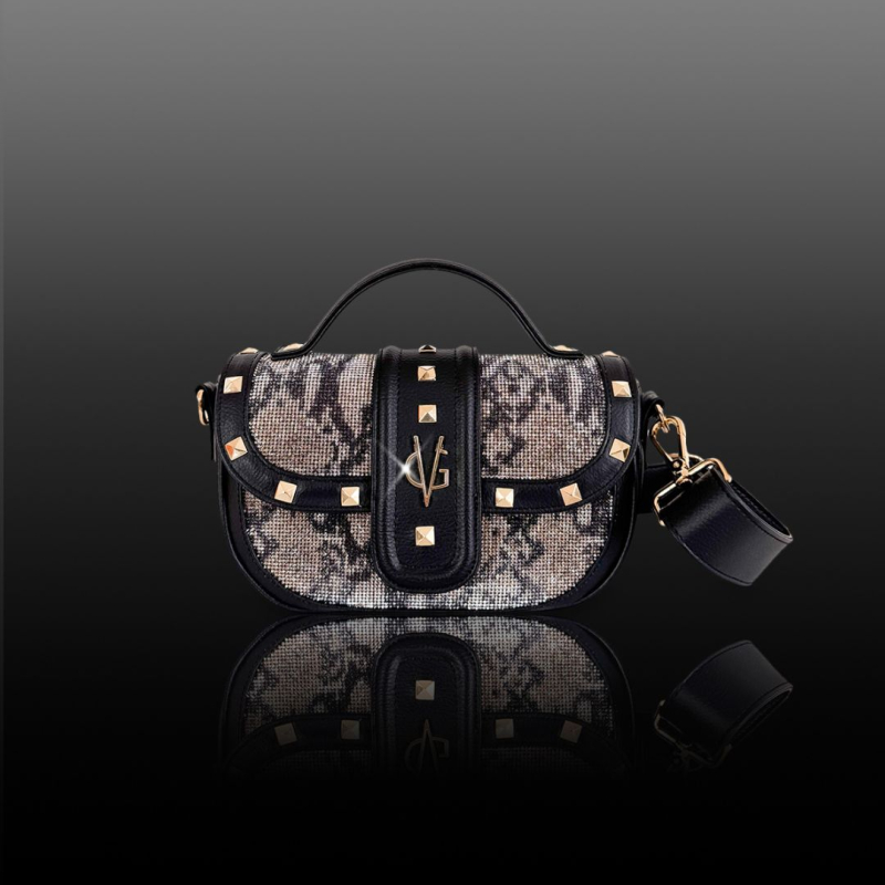 VG  Wild Collection - Borsa piccola in cristalli pitonati