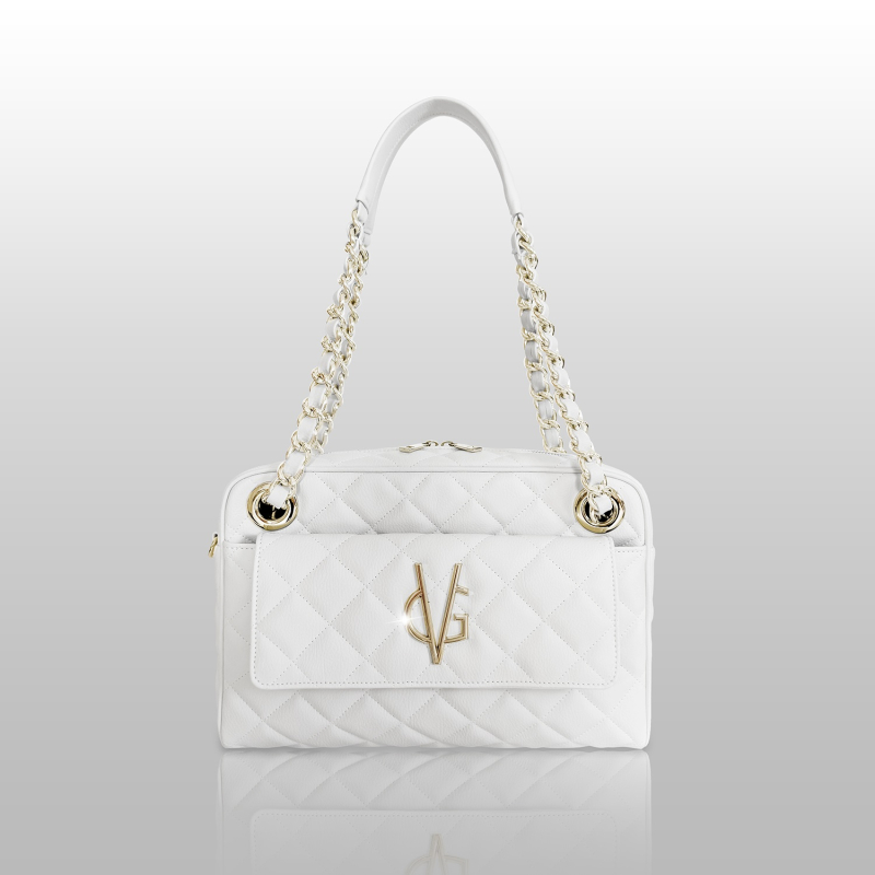 VG Valentine Bohneur Grande - Borsa a spalla  bianco camelia