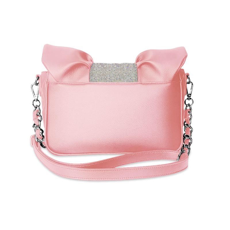 VG - Borsa fiocco rosa & cristalli