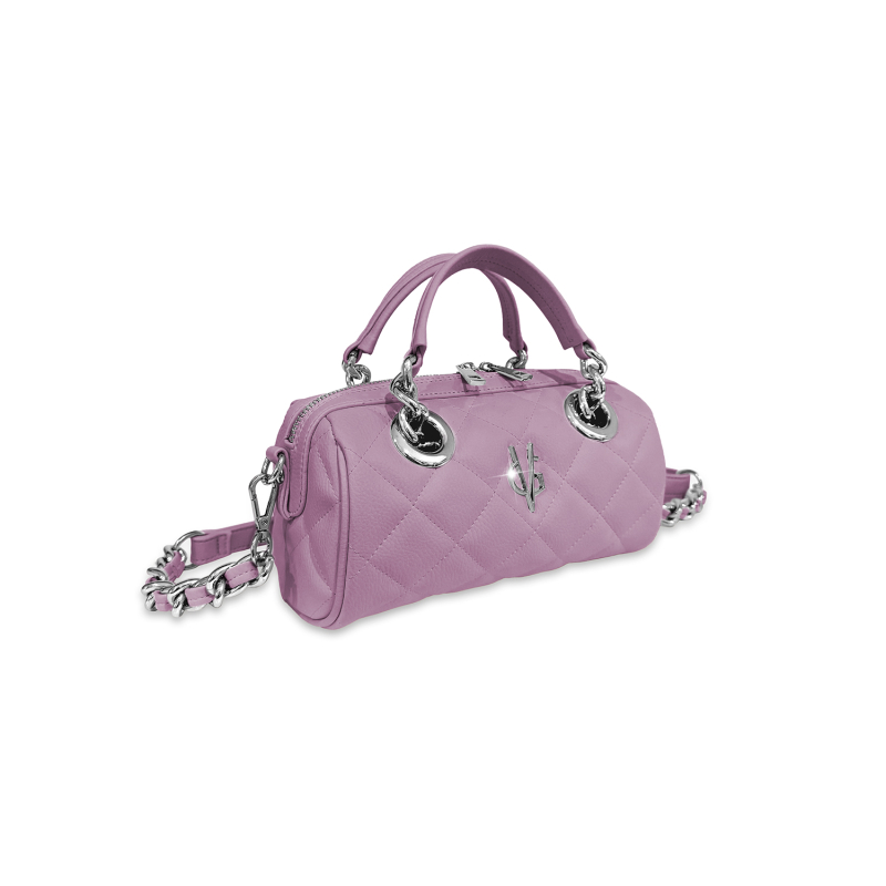 VG Borsa Mini Bowling trapuntata lavanda