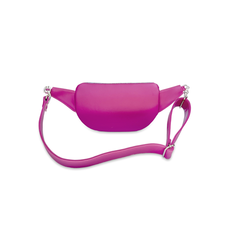 VG Marsupio  fucsia, borchie & cristalli