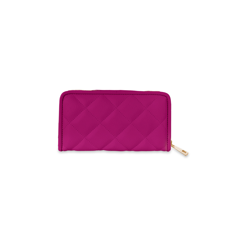VG Portafoglio trapuntato fucsia