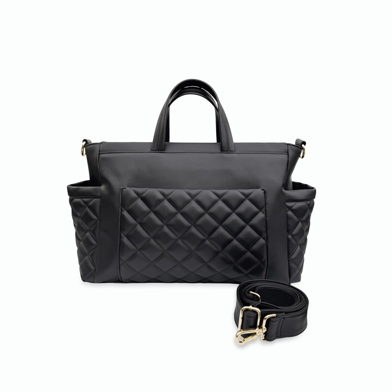 FIRST LOVE COLLECTION - Borsa passeggino trapuntata nera