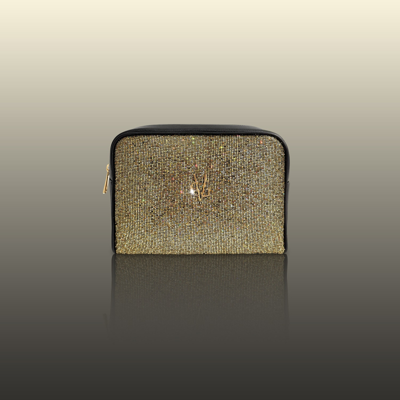 Wonderful Christmas -  Beauty case glitter gold