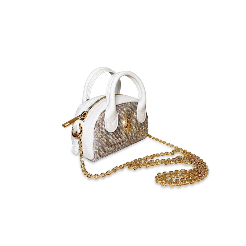 VG Bon Bon bianco camelia & cristalli