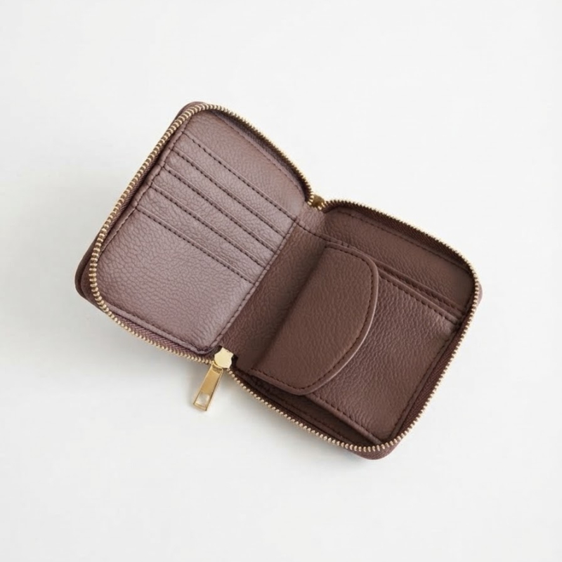 VG Portafoglio quadrato lucido  Chocolate Bown Chevron