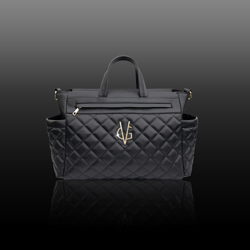 FIRST LOVE COLLECTION - Borsa passeggino trapuntata nera