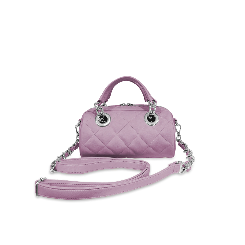 VG Borsa Mini Bowling trapuntata lavanda