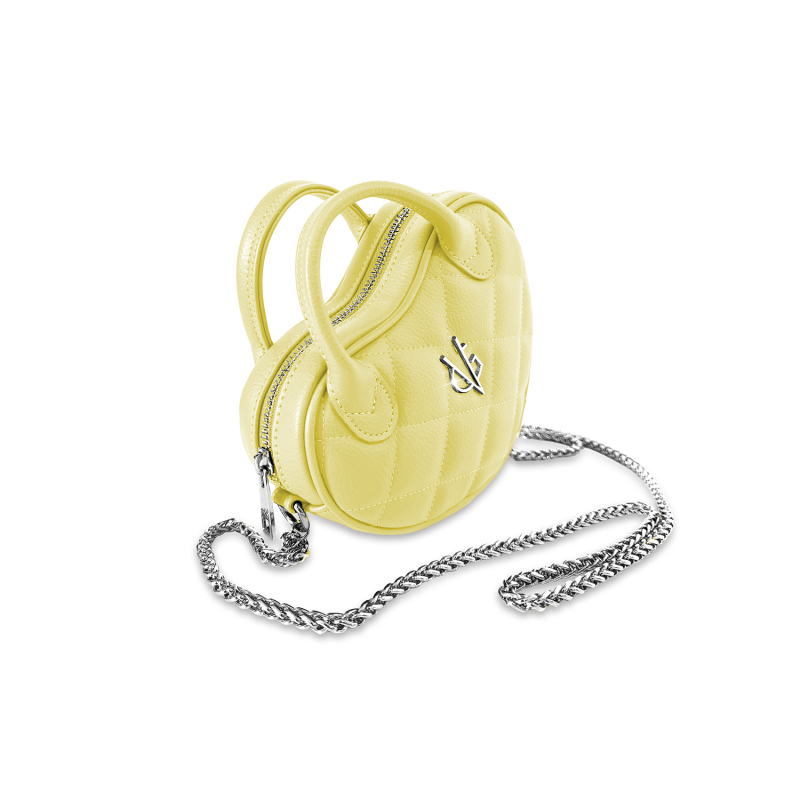 VG cuore Mini trapuntato mimosa