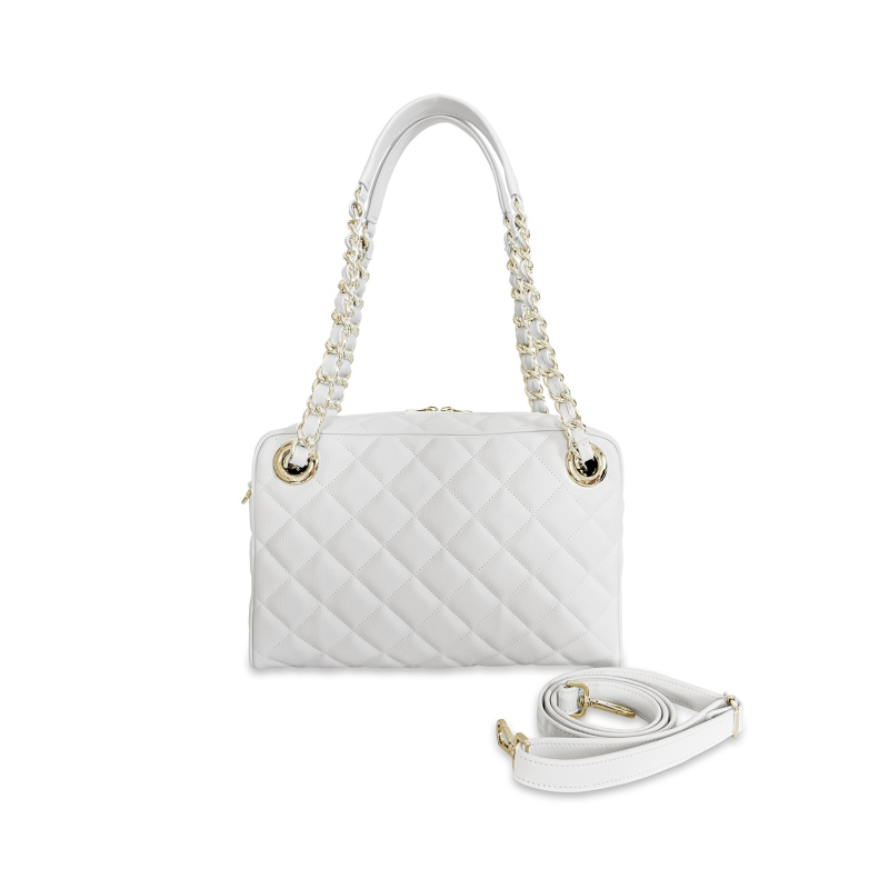VG Valentine Bohneur Grande - Borsa a spalla  bianco camelia