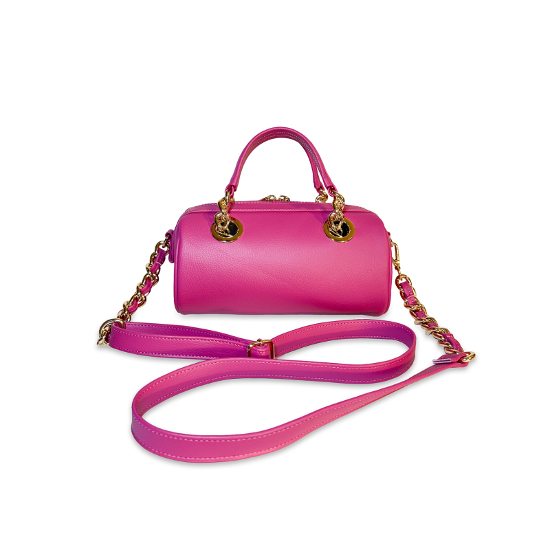 VG Luxury - Borsa Mini Bowling fuxia & cristalli