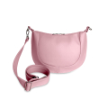VG borsa mezzaluna rosa borchie & micro glitter