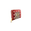 Wonderful Christmas -  Portafoglio quadrato rosso saffiano & leopardo