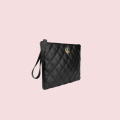 VG black quilted clutch