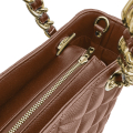 VG City  Shopper trapuntata cuoio