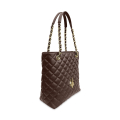 VG City  Shopper trapuntata cioccolato