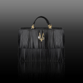 VG 10 Borsa nera con frange