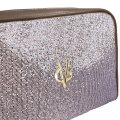 FIRST LOVE COLLECTION - Beauty case glitter cipria scuro