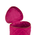 VG Beauty case a cuore trapuntato fuxia