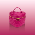 VG Beauty case a cuore trapuntato fuxia