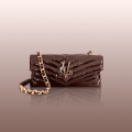 VG VBAG -Baguette lucida Chocolate Bown Chevron