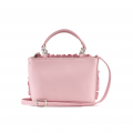 VG Mini hand bag pink with rouches and chain & glitter