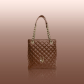VG City  Shopper trapuntata cuoio