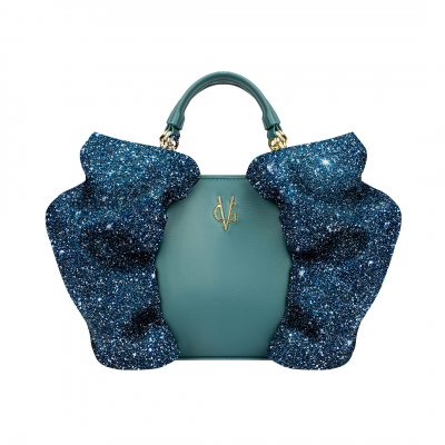 VG teal small candy bag & teal glitter