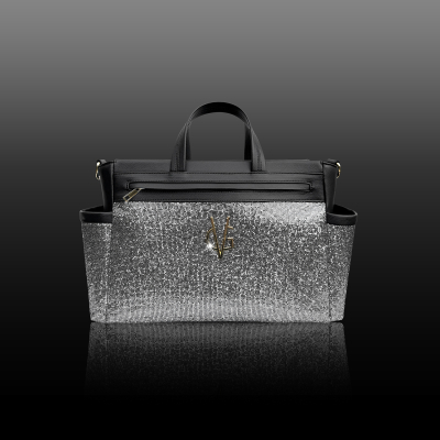 FIRST LOVE COLLECTION - Borsa passeggino glitter grigio