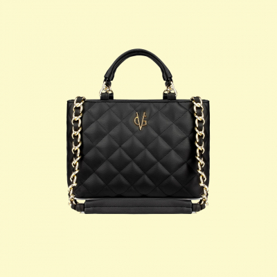 VG black quilted small bag