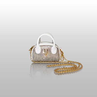 VG Bon Bon bianco camelia & cristalli