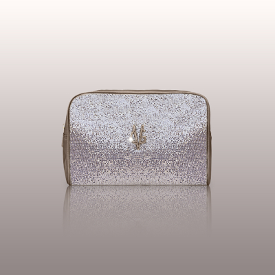 FIRST LOVE COLLECTION - Beauty case glitter cipria scuro
