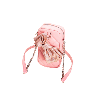 VG Smart clutch bag with peach  bow
