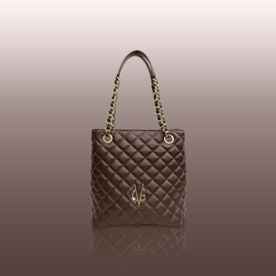 VG City  Shopper trapuntata cioccolato