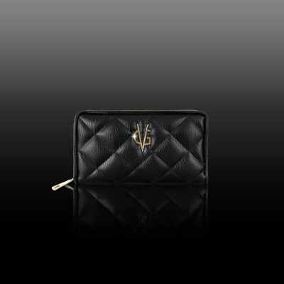 VG Portafoglio trapuntato nero