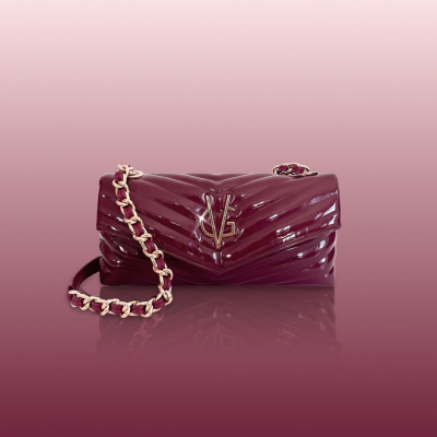 VG VBAG -Baguette lucida Red Cherry Chevron
