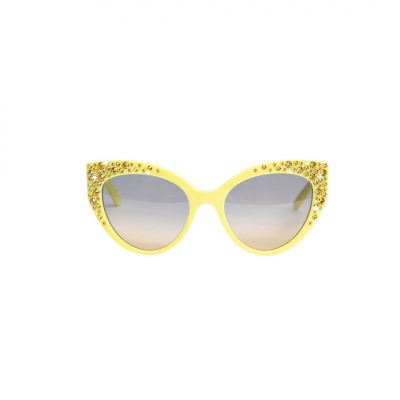❤️VG swarovski vanilla yellow sunglasses