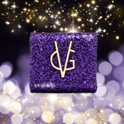 VG portafoglio piccolo glitter purple