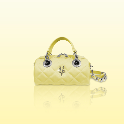 VG Borsa Mini Bowling trapuntata mimosa