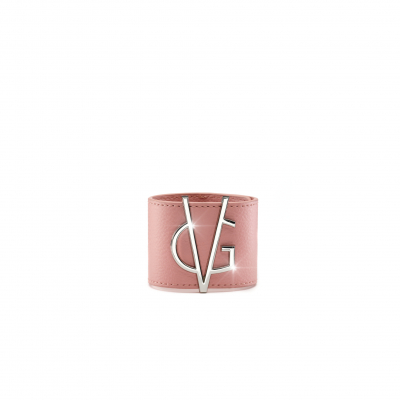VG peach bracelet & silver logo